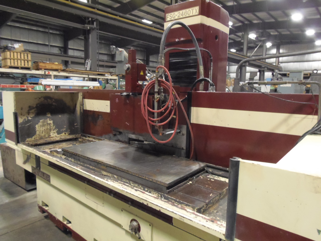 24" X 60" CHEVALIER, MODEL FSG-2460TX, TRAVELING COLUMN, INCREMENTAL DOWN, COOLANT, 24" X 59.5" MAG CHUCK, OVERHEAD DRESSER, 1994