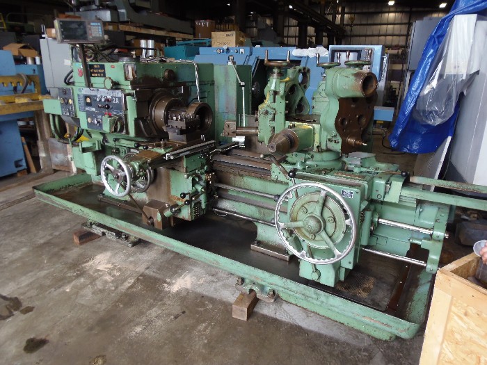 NO. 2A WARNER & SWASEY M3470, 20" SWOB, 16.75" SWOC, 1117 RPM, 30 HP, 2-AXIS DRO, LOTS OF TOOLING