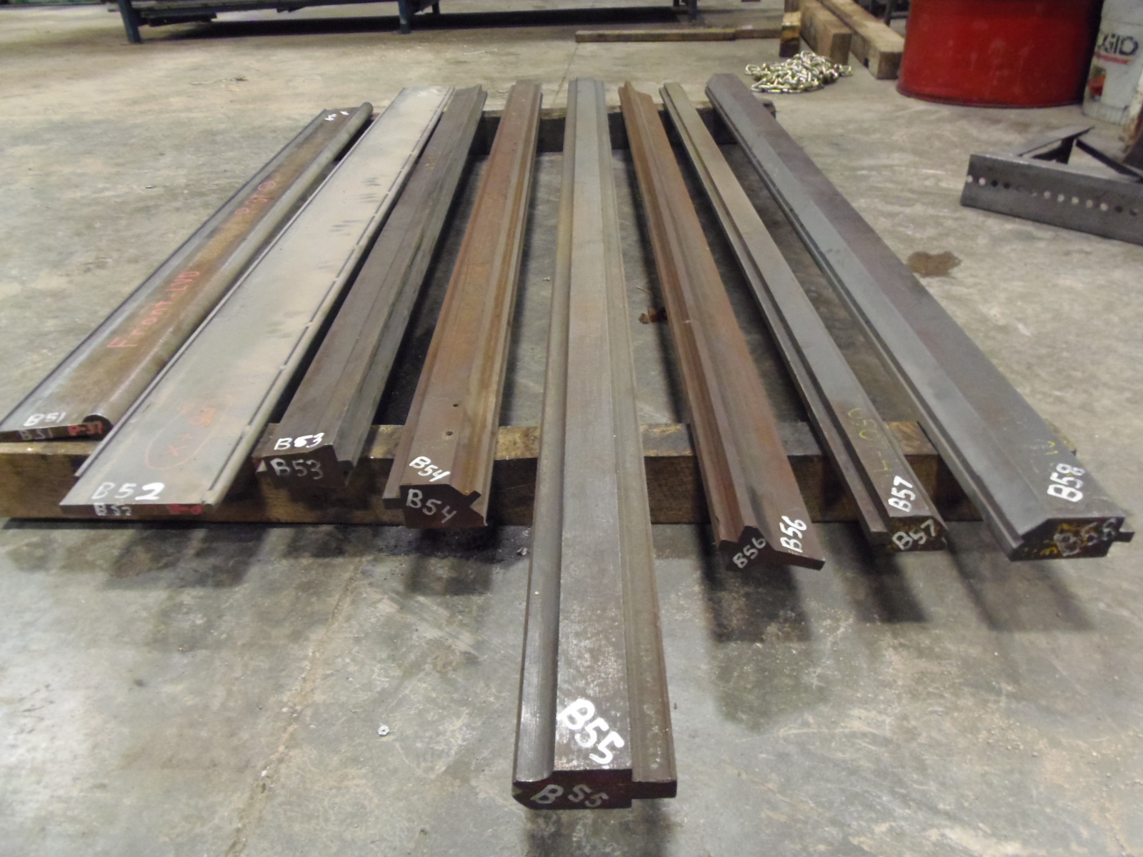 USED PRESS BRAKE DIES, LOT B50 - B59