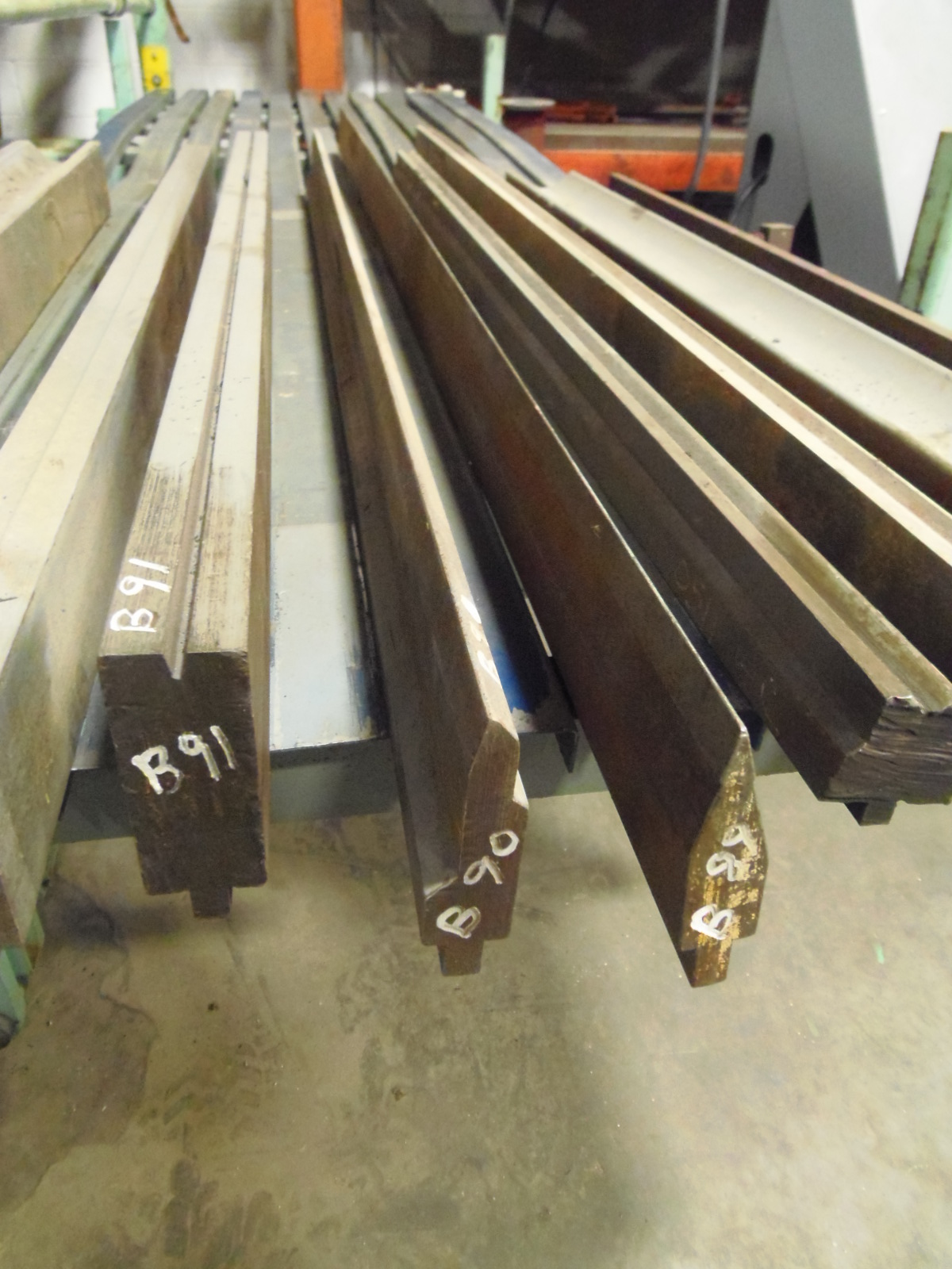 USED PRESS BRAKE DIES, LOT B90 - B99