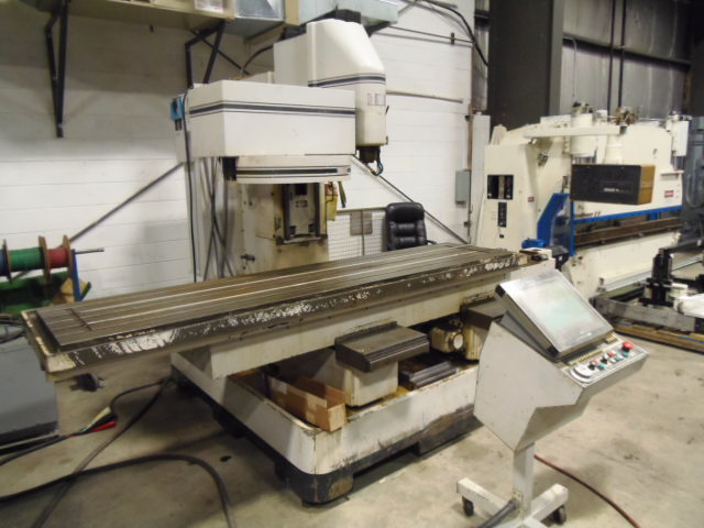 MILLTRONICS P10, 100" X 30" X 26.5", 24 X 110 TABLE, 20 ATC, 40 TAPER, CENTURION 5 CNC CONTROL, 1996
