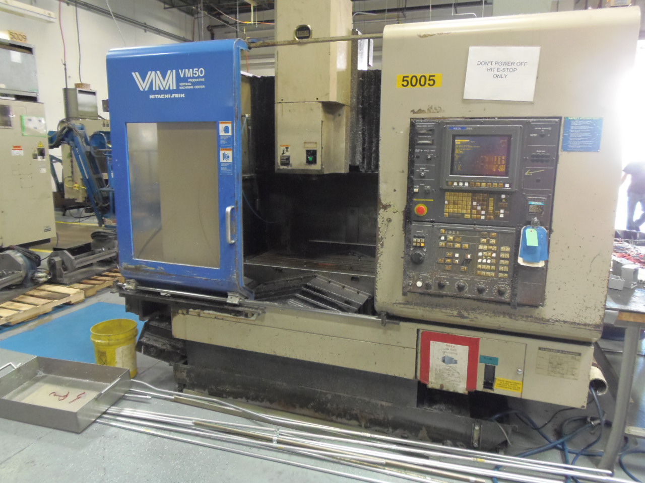HITACHI SEIKI VM-50, 30 X 20 X 20, 44 X 20 TABLE, 12,000 RPM, 40 TAPER, 1997