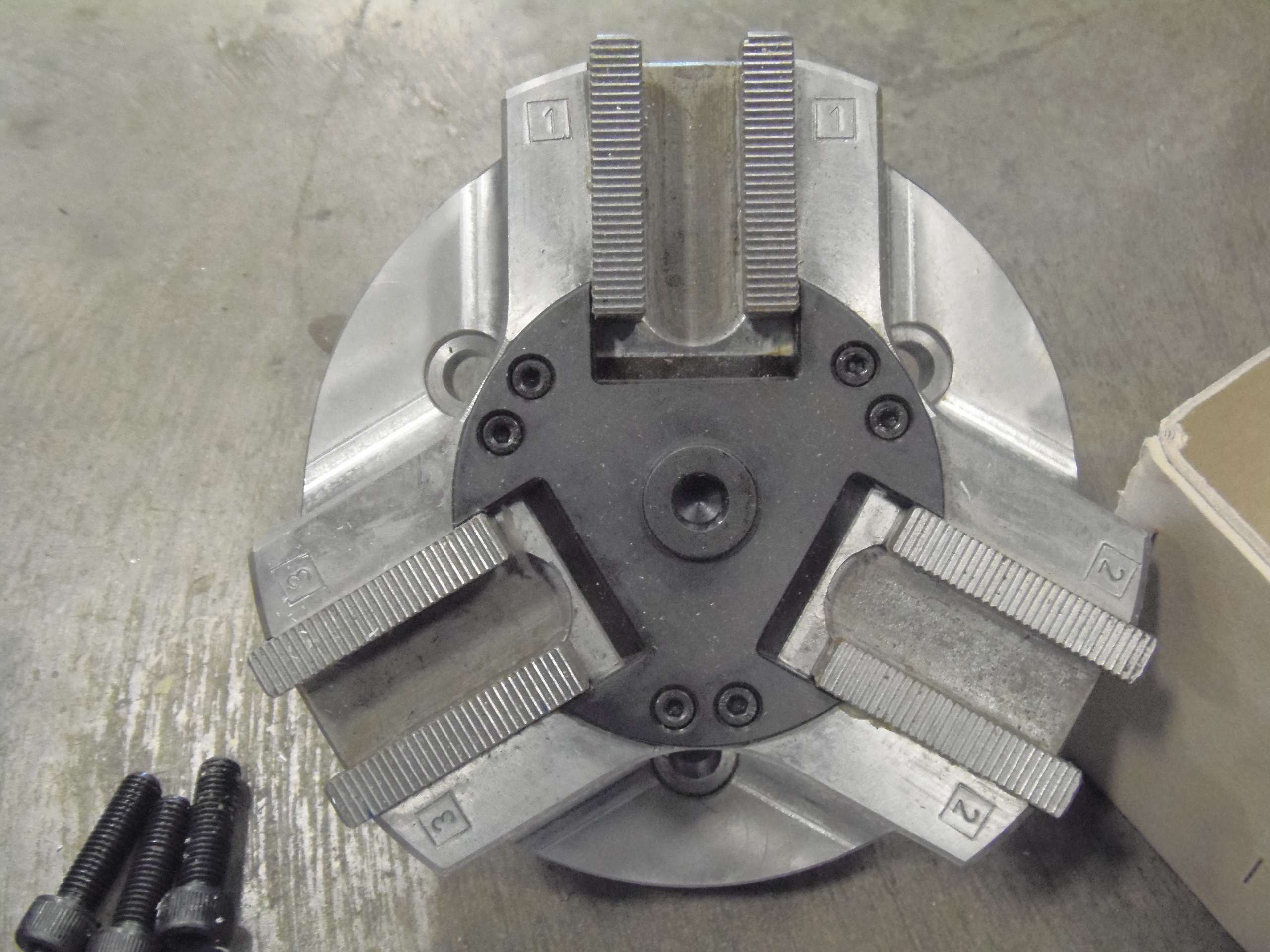 6.5" UNUSED ROHM, KFD, ITEM 46730, 3 JAW POWER CHUCK