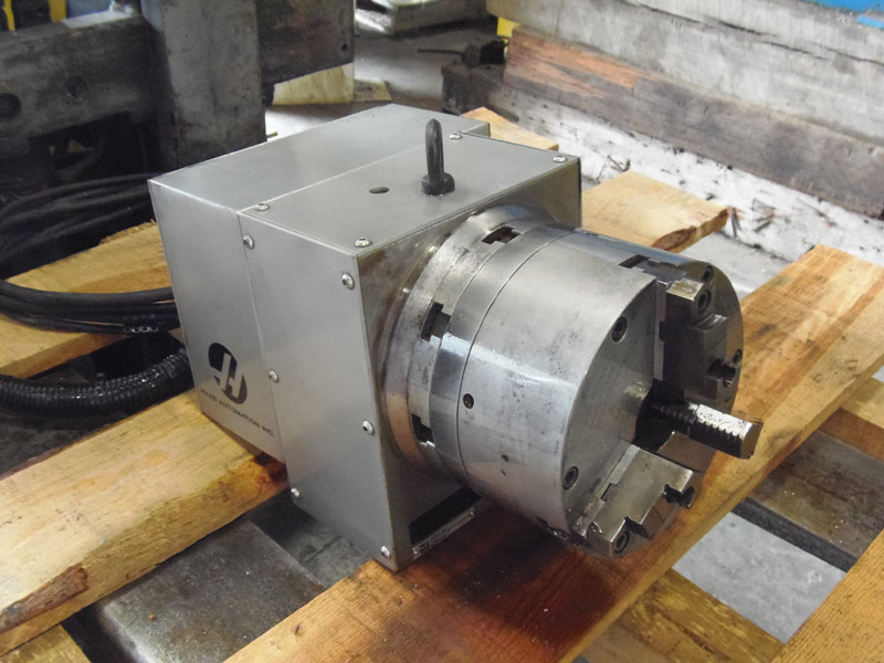 HAAS SUPER HIGH SPEED ROTARY TABLE, SHRT210SHS, 8 INCH (210 MM), 3 JAW SCROLL CHUCK