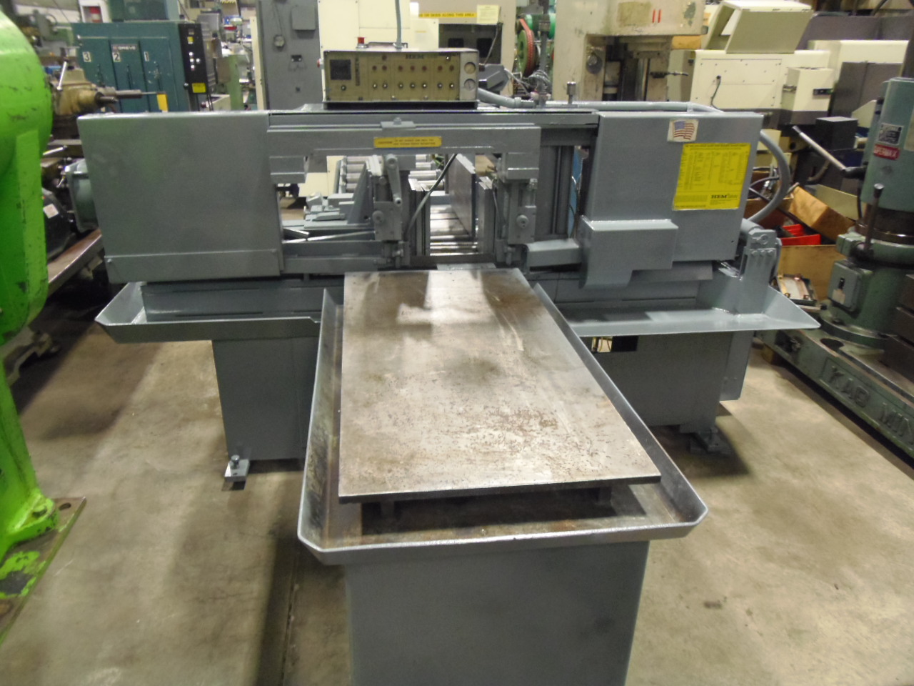 16" X 20" HEM, H120LA, 1.25" BLADE, POWERED BLADE TENSION, FEED TABLE