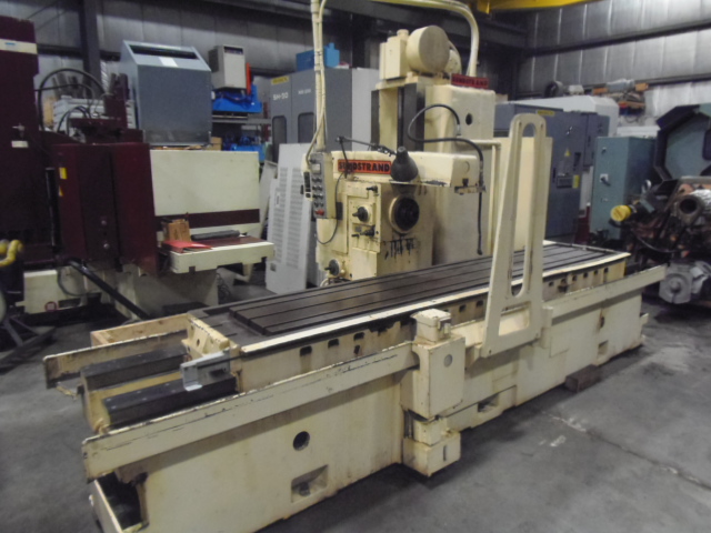 SUNDSTRAND HORIZONTAL MILL, C-4-248, 24" x 132" TABLE, 40" COLUMN, 30-752 RPM, OUTBOARD SUPPORT, PENDANT CONTROL