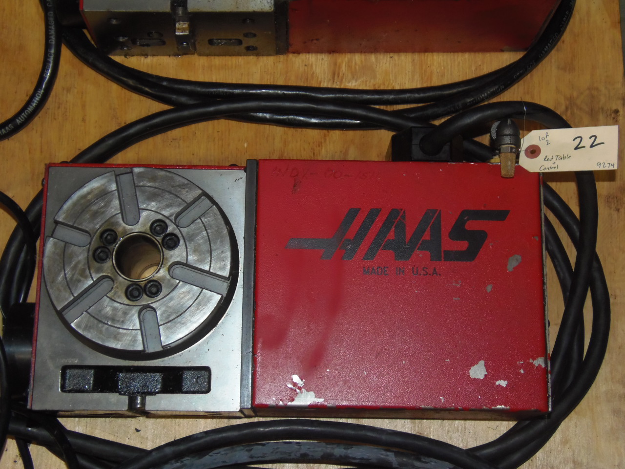 HAAS ROTARY INDEXER, MODEL HRT-160, 6.3" TABLE,  CONTROL INCLUDED