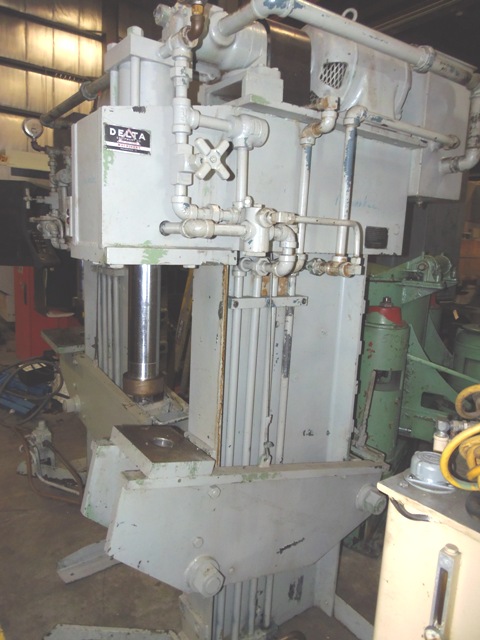 15 TON K R WILSON GAP TYPE HYDRAULIC PRESS, MODEL# MW-MD-15-3, 4" RAM DIAMETER, 10" STROKE