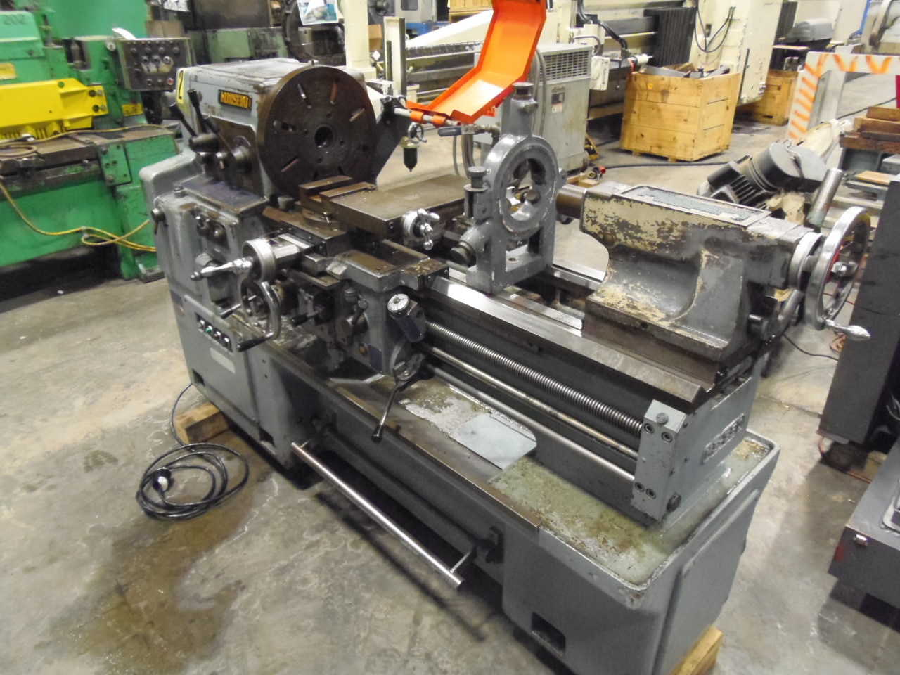 MORI SEIKI MS-850, 17" SWING OVER BED, 33.46" BETWEEN CENTERS, 12" 3 JAW CHUCK, 16" FACE PLATE, STEADY REST
