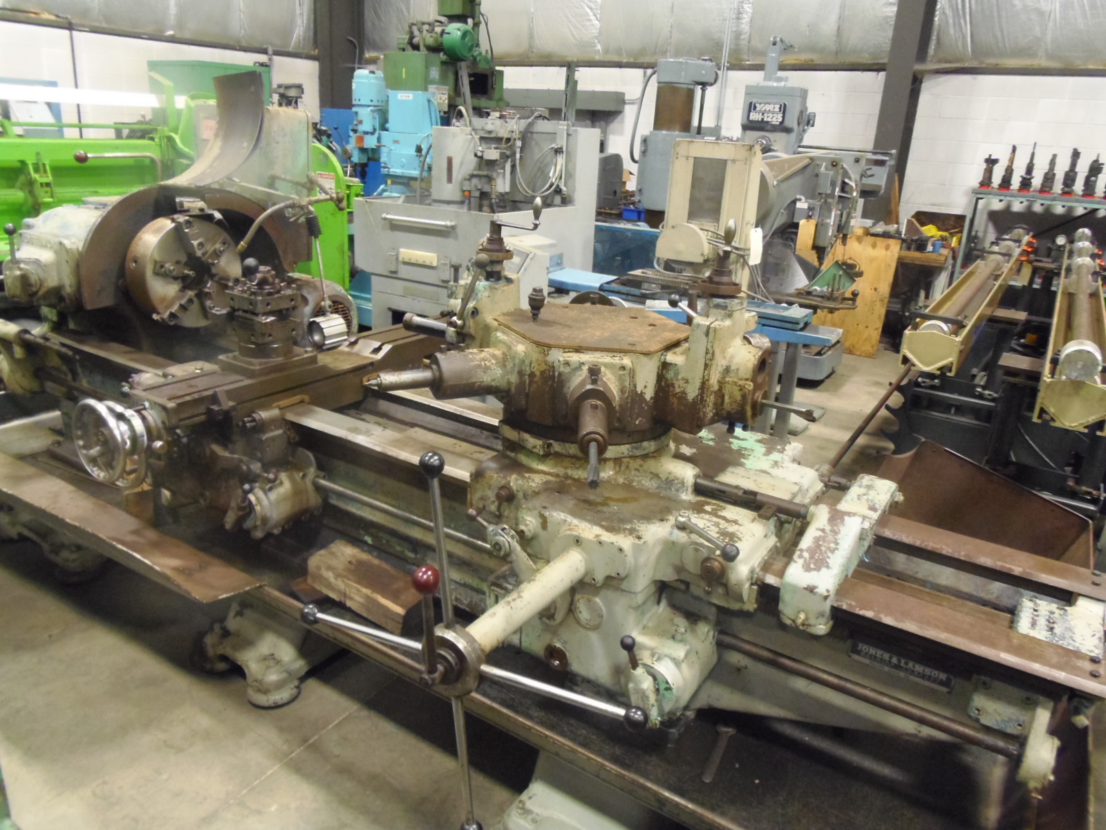 26" x 70" JONES & LAMSON NO. 9A TURRET LATHE, 15" 3-JAW CHUCK, 25 HP, 15 - 1000 RPM