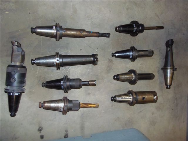 KENNAMETAL CAT 50 TOOL HOLDERS AND TOOLING.  LOTS T13-51 THROUGH T13-60