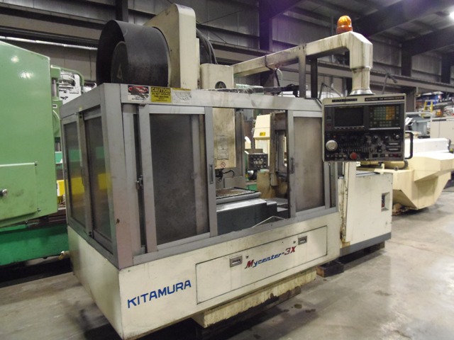 KITAMURA MYCENTER 3X, FANUC 0M, 30" x 18" x 18", 10000 RPM, CAT 40, PALLET SHUTTLE, HELICAL, RIGID, 15HP, '95