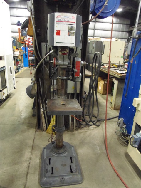DELTA DRILL PRESS, 2 SPEED, 385 TO 4250 RPM, BELT PULLEY, POWER DOWN