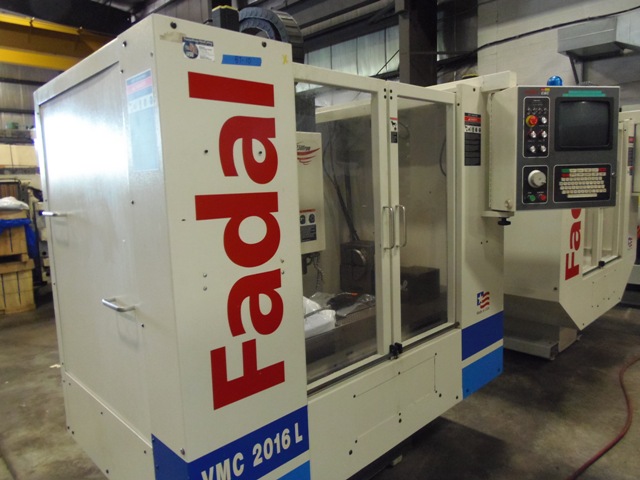 FADAL 2016L, 16" X 30" TABLE, 20"Z, 4TH AXIS, 1000 RUN TIME HOURS, TS-27 PROBE, GRAPHICS, HIGH SPEED CPU, RIGID TAP, 2003