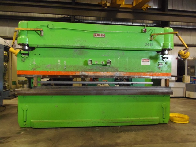 165 TON, PACIFIC J165-14, 14' OA / 12' BH, DUAL PALMS, FOOT PEDAL, FLUSH FLOOR, CNC 99 AUTOGAUGE 7