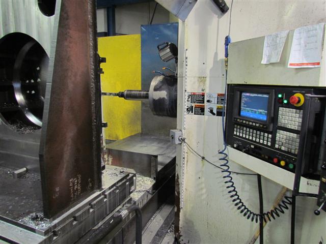 4.33" TOSHIBA BTD-110R16, 2006, 55 X 63 ROTARY TABLE, X78,Y59,Z19, 38 ATC, 3000 RPM, TOSNUC 888, THRU SPINDLE, 
