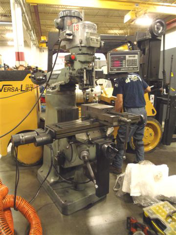 BRIDGEPORT SERIES 1, 9 X 42 TABLE, 2HP, VARI SPEED, PROTO TRAK PLUS 2 AXIS CNC CONTROL, 1990