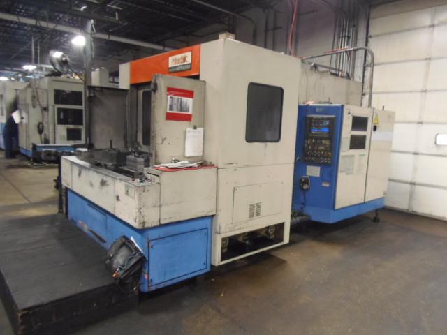 MAZAK ULTRA 550, 20" PALLETS, M-32 CTRL, 50 TAPER, 40 ATC, CHIP, THRU SPINDLE COOLANT, 1 DEG., 1995, 28 X 25 X 25 TRVLS, 