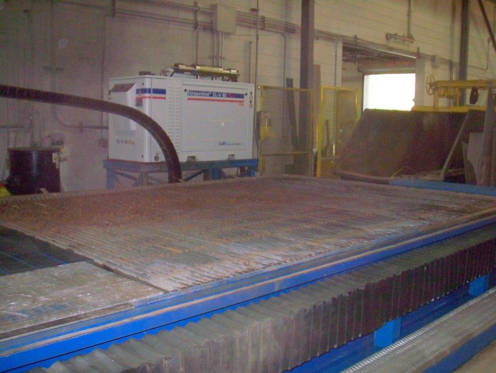 55,000 PSI, OMAX 80160, 80" X 168", UPDATED PC, GARNET REMOVAL SYSTEM, 14,000 HOURS