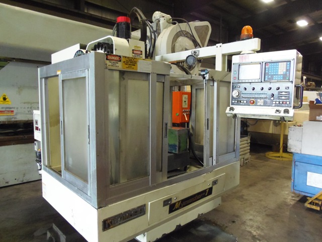 KITAMURA MYCENTER 1, 14" x 30" TBL, X-20", Y-14", Z-16", 12,000 RPM, FANUC OM, 8" YUASA 4TH AXIS TABLE