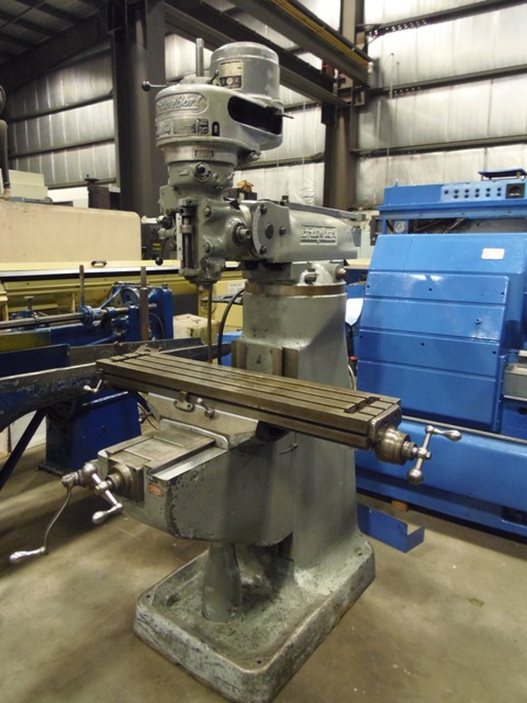 BRIDGEPORT, BELT PULLEY, 9  X 42 TABLE, 2750 RPM, 1 HP, MACHINE HAS BEEN RECONDITIONED