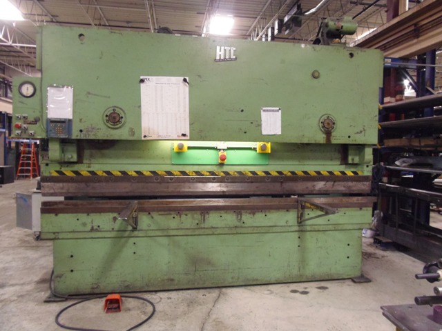 150 HTC 150G HYDRAULIC PRESS BRAKE, 12' O.A., 10'6"BH, DUAL PALMS, FOOT PEDAL, AUTOGAUGE G-24