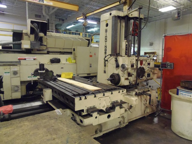 4" GIDDING & LEWIS 340T, 48" X 72" TABLE, 15 HP, 450 RPM ON MAIN, 25-1500 SUB, 72" X,  48'"Y,  60" Z