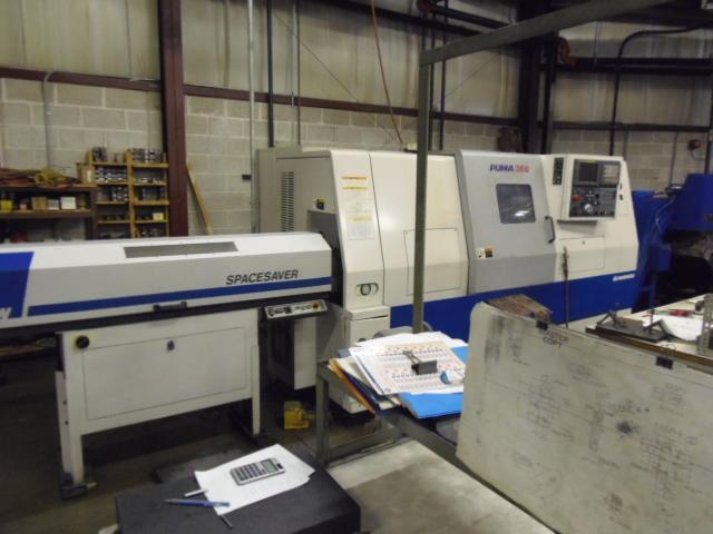 DAEWOO 300B PUMA, 2000, BARFEED, PARTS CATCHER, TAILSTOCK, 10" 3J, TAILSTOCK, FANUC 21iT