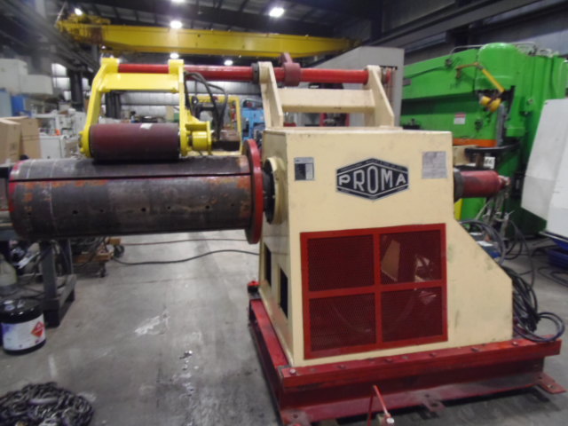 20,000 LB, PROMA 20 CR-02, COIL REEL, 48" OD,50" FACE, PEELER ARM, 1986, 