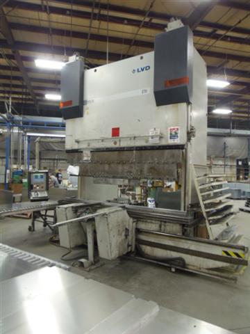 187 TON LVD PPEB 170/30 9 AXIS PRESS BRAKE, 120" O.A., 102" BET., 23.6" STR., 23.6" S.H., 47" OPEN HEIGHT, FILLER PLATE FOR NORMAL PART OPERATION, SHEET FOLLOWERS, FLUSH FLOOR, 2001
