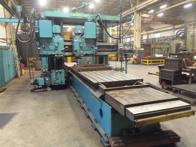 48 X 144 ROCKFORD  4HEADED PLANER MILL, NEW 1978, 5 AXIS DRO, 30 HP SIDEHEADS, 50 HP RAILHEADS