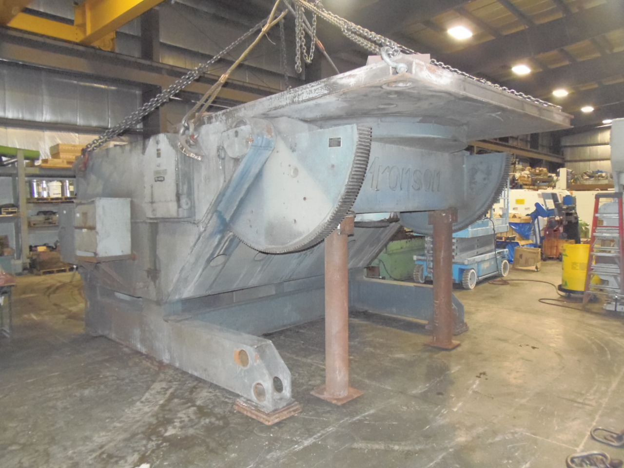 120,000 ARONSON AB1200, 10' SQ TABLE, 135 DEG TILT