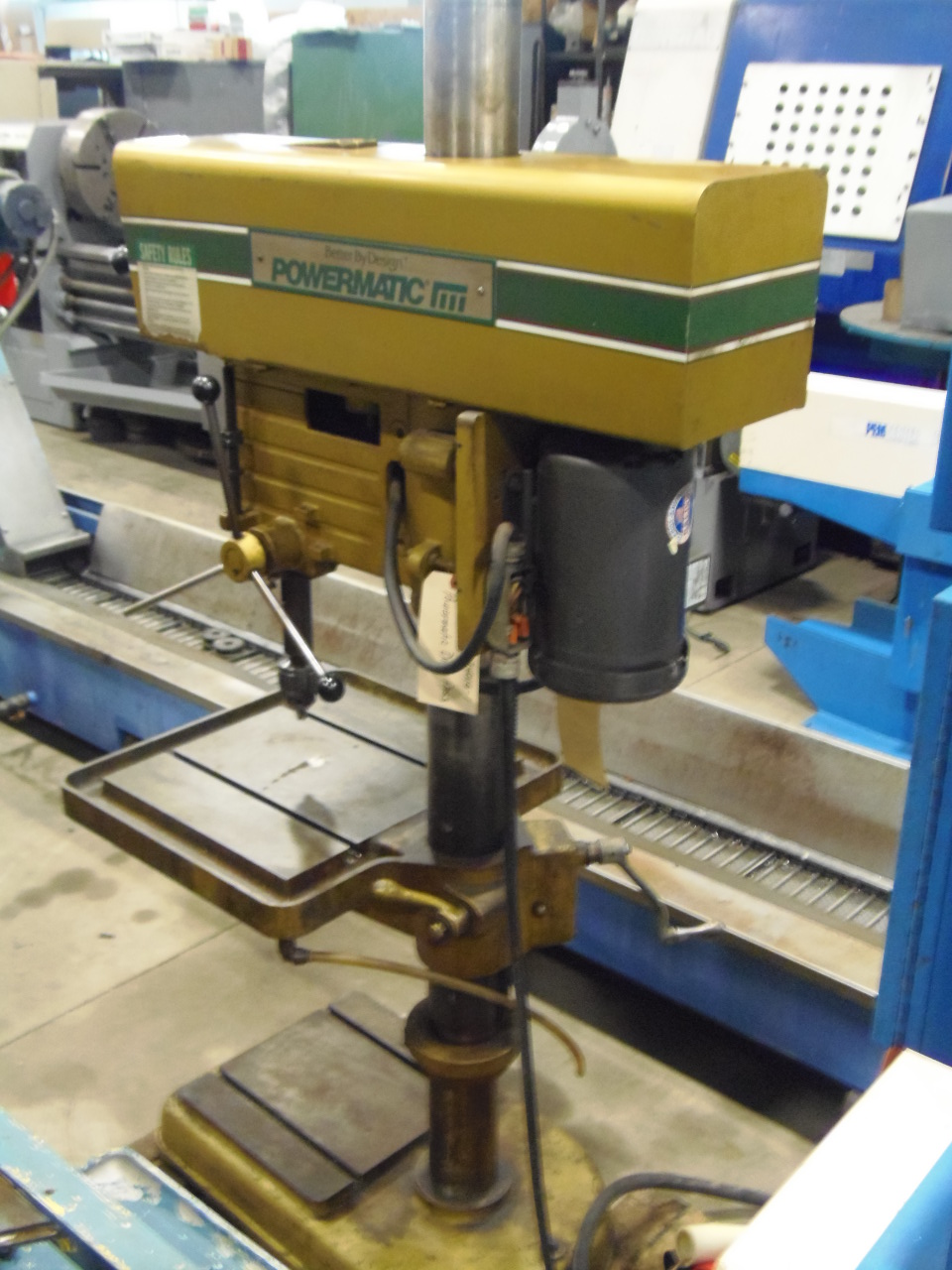 POWERMATIC MODEL 1200 DRILL PRESS, 20 INCH SWING, 4 IN. COLUMN DIA, 6 INCH STROKE, 1.5 HP.