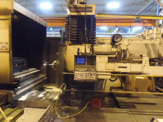 6" GIDDING & LEWIS MC-60, 4' X 6' 3 PALLET SHUTTLE,  X72", Y59", Z51", W36", 12 - 2500 RPM, 120 ATC, THRU SPINDLE COOLANT, 8000B, 1989
