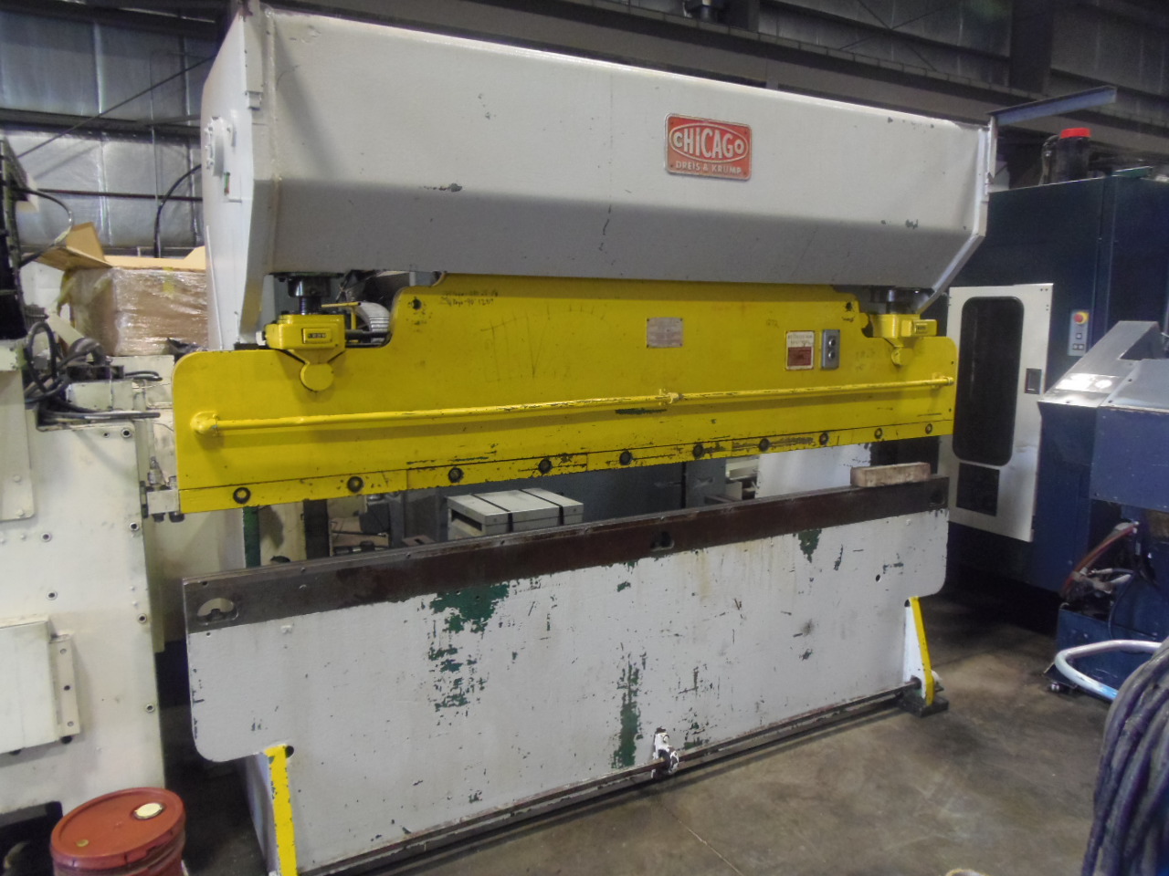 90 TON X 10 FT. CHICAGO DREIS & KRUMP MECHANICAL PRESS BRAKE, 102" BTWH, 1969