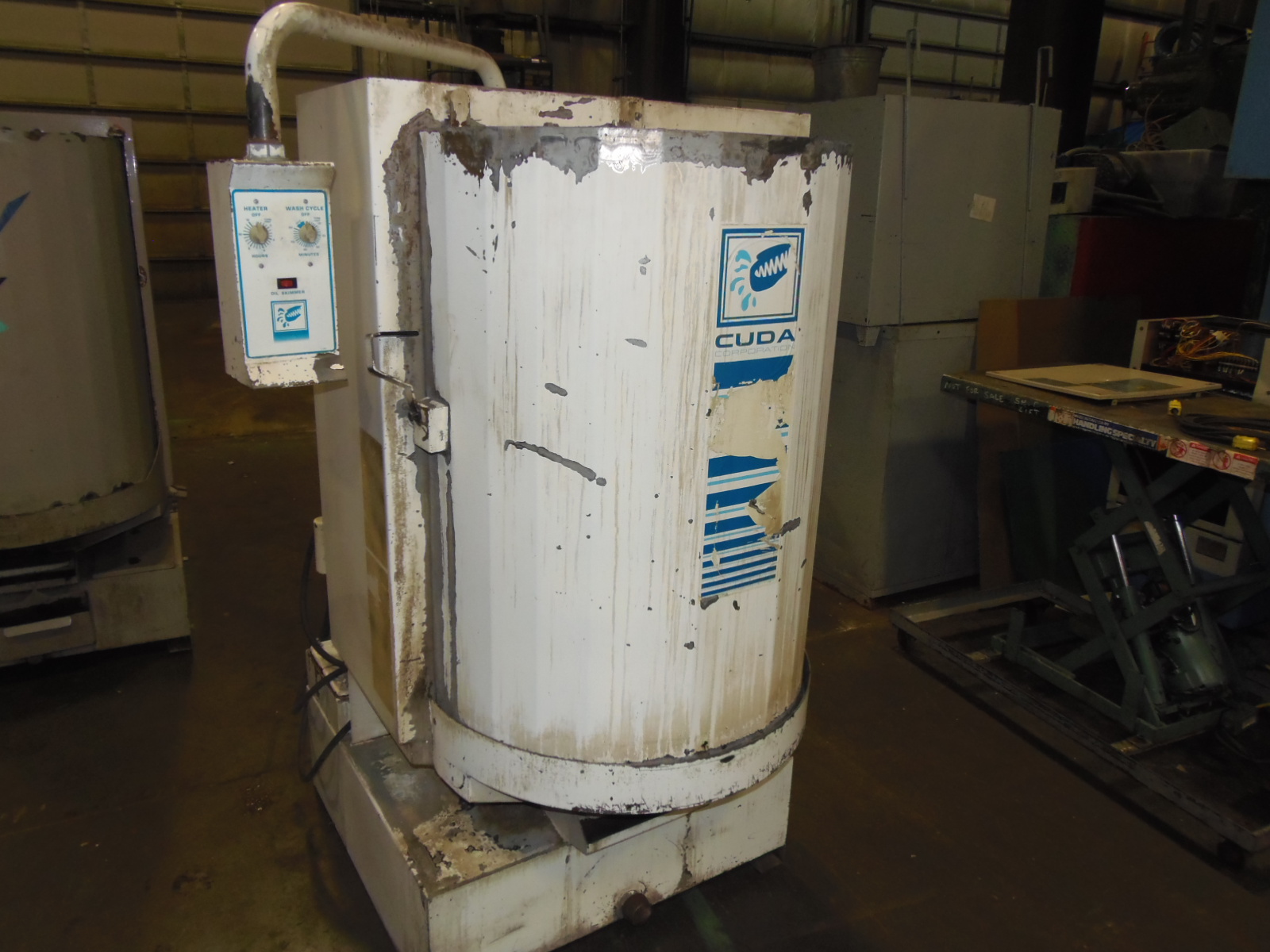 28" X 36" CUDA PARTS WASHER MODEL H20 2836, 28" BASKET, 36" WORKING HEIGHT, 3 HP PUMP