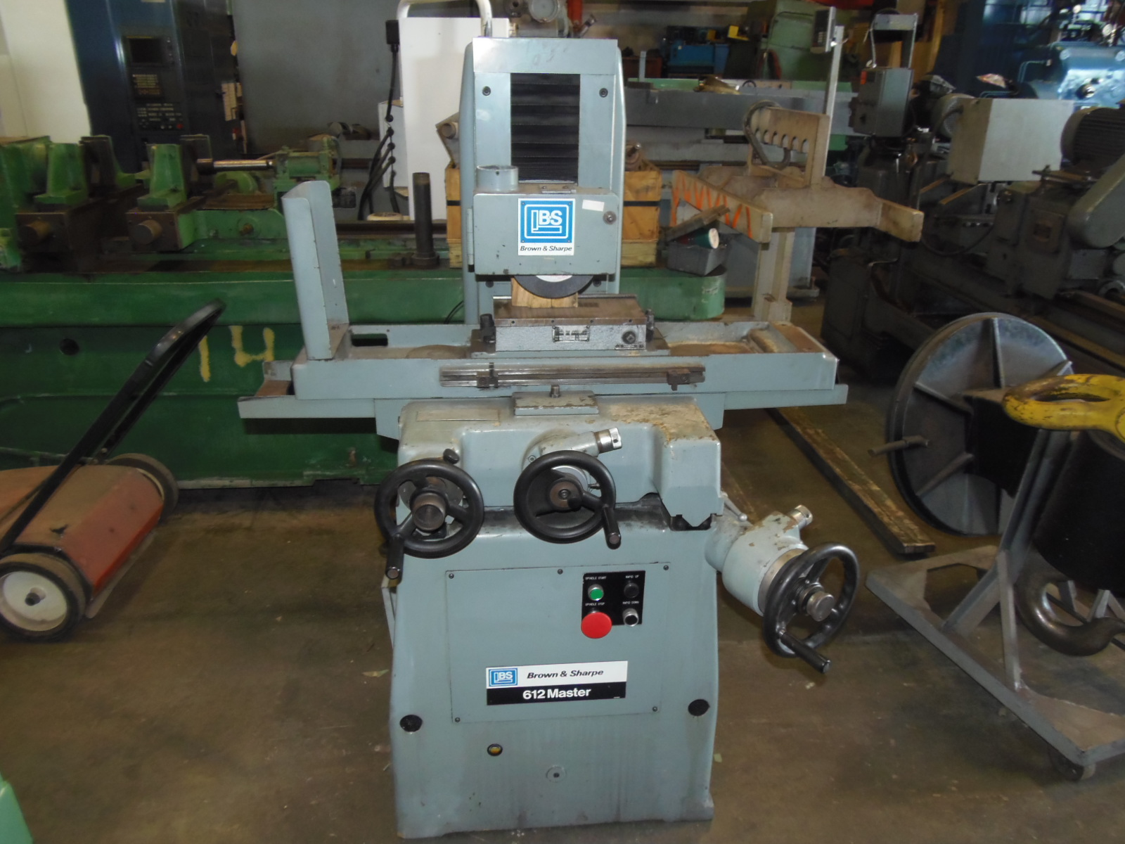 6 x 12 BROWN AND SHARPE SURFACE GRINDER, MODEL 612 MASTER, 7" WHEEL, 6 x 12 MAGNETIC CHUCK