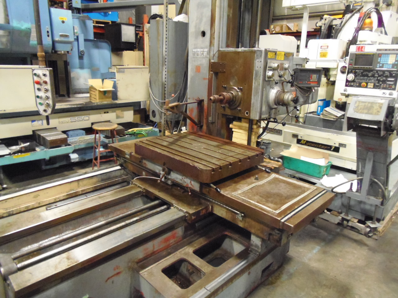 3" WOTAN B-75, 32 X 39 ROTARY TABLE, DRO, PENDANT