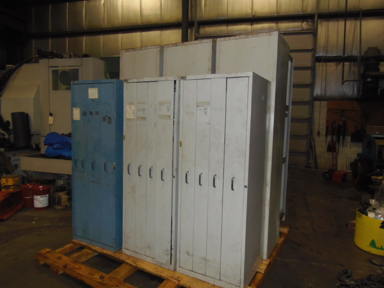 7 - USED LISTA VERTICAL CABINETS, 28" X 28" X 80" AND 28" X 28" X 100"