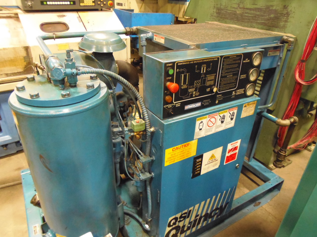 75 HP QUINCY AIR COMPRESSOR, ROTARY SCREW, MODEL Q350