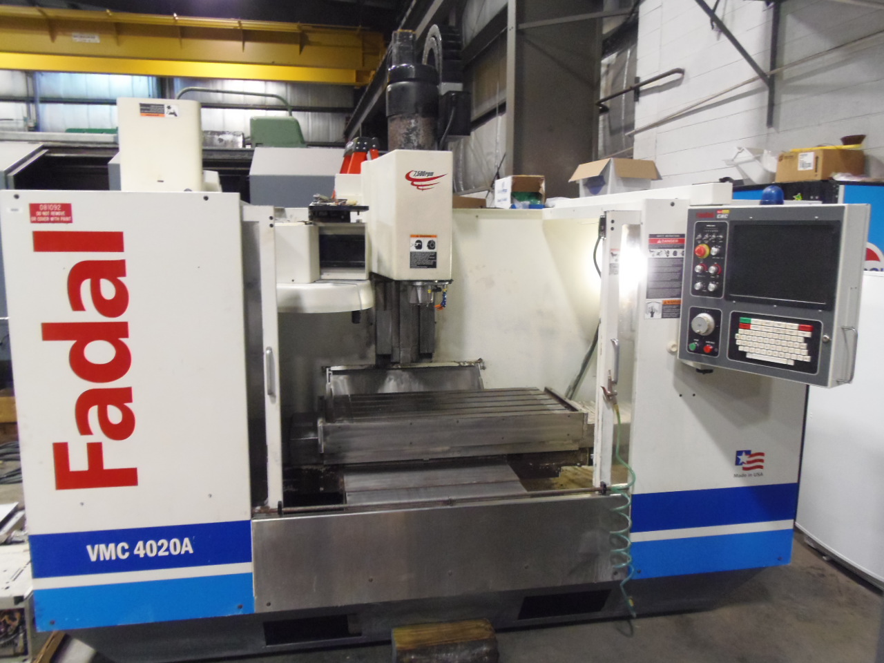 FADAL VMC4020AHT, 20 X 40 X 20 TRAVELS, RIGID TAPPING, 7,500 RPM, 88HS MULTIPROCESSOR CONTROL, 21 ATC, 40 TAPER, 2004