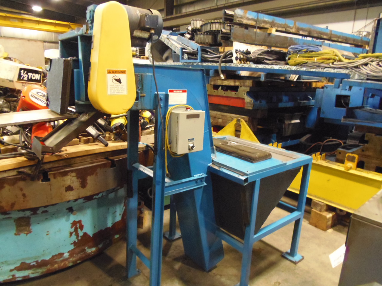 TITAN PARTS CONVEYOR, 58" DISCHARGE HEIGHT, 36" x 30" COLLECTION AREA