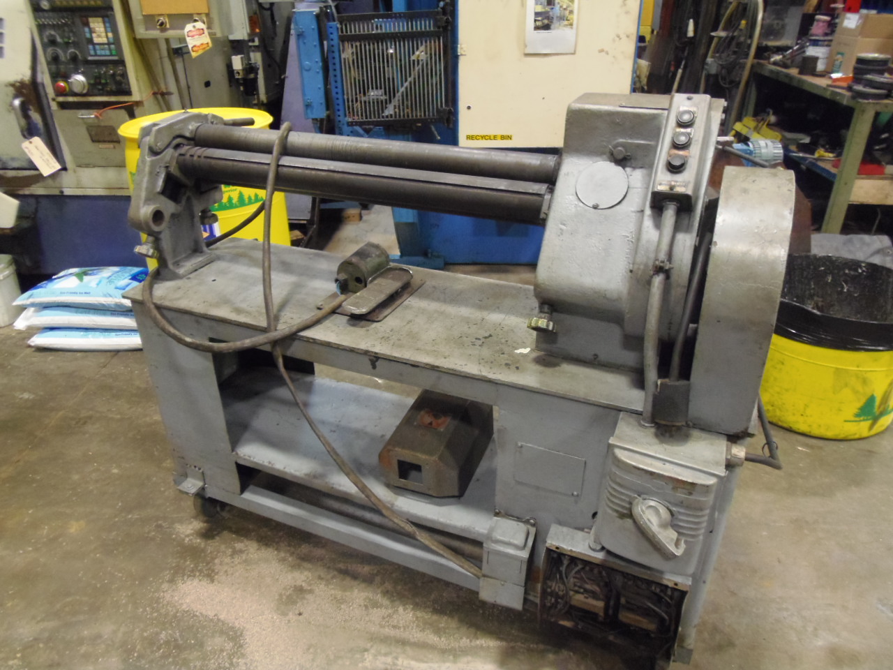 3' POWER ROLL, PECK STOWE WILCOX, 3" ROLLS, 14-16 SOFT STEEL, FOOT PEDAL