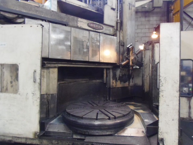 78" TOSHIBA TSN-16A VTL, 63" 4 JAW CHUCK, 72" HEIGHT, 250 RPM, 5 POSITION TURRET, FANUC 6T