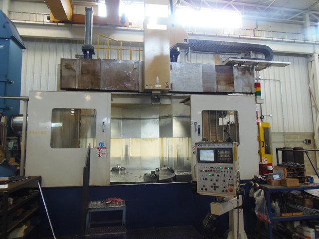 78" HNK HKNT-16/20 VTL, 2006, 75" 4 JAW CHUCK, 63" HEIGHT, FANUC 18i, 12 ATC, 35" RAM, 29.5" RAIL TRAVEL, 250 RPM