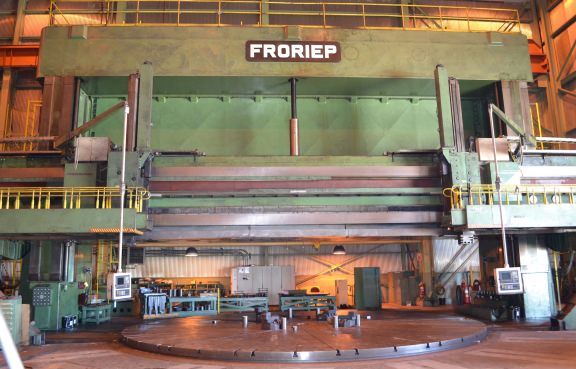 SCHIESS FRORIEP 590.55" VTL, CNC VERTICAL BORING MILL, SIEMENS 840D CNC CONTROL, 1999