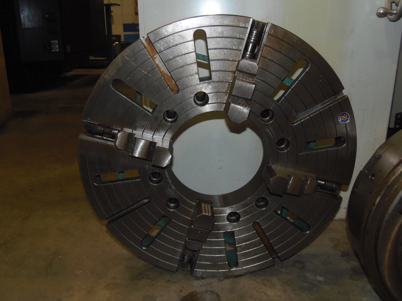27.5" 4-JAW MANUAL CHUCK, TM, 10.25" HOLE, ONE PIECE JAWS, A2-15