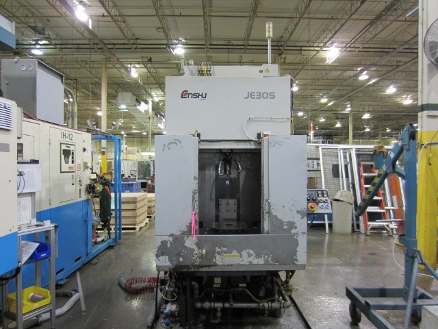 ENSHU MODEL JE30S, FANUC 21i-MB CONTROL, 12.5" PALLETS, 4TH AXIS, 14 X 20 X 12 TRAVELS, 13,000 RPM, 2004