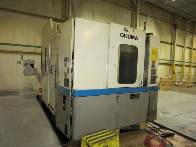 OKUMA MA40HA, 2000, 2 15.75" PALLETS, 22 X 24 X 22 TRAVELS, 100UM CTRL, 40 ATC, 7,000 RPM, 1 DEG.