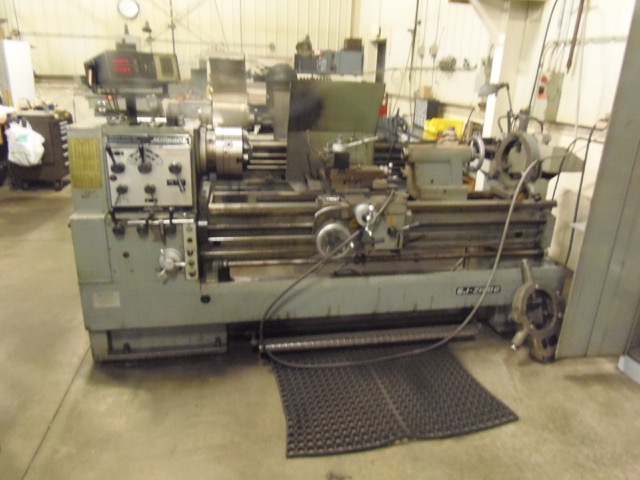 21" x 60" MILLPORT LATHE, 2160G, DRO, TOOL POST, STEADY REST, 12" 3-JAW CHUCK, INCH/METRIC